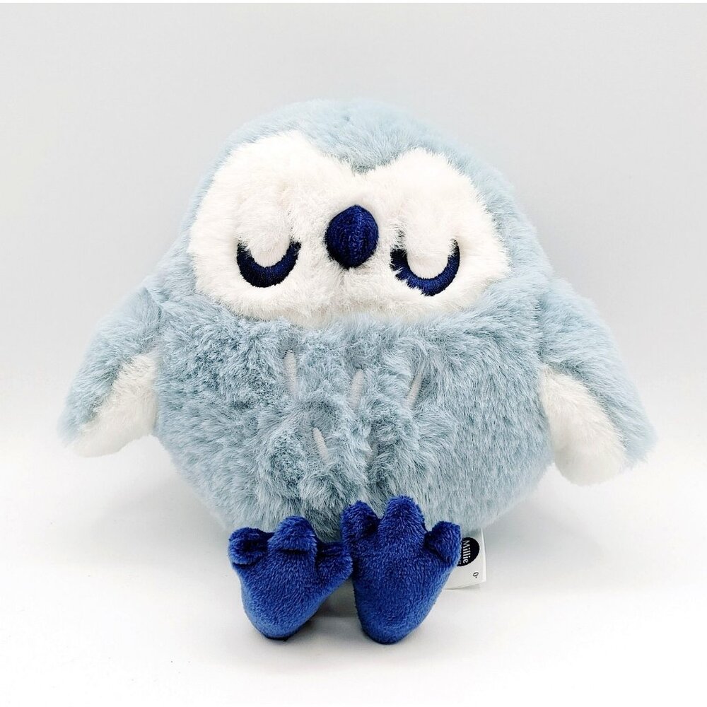 Millie Moon Plush Blue Owl 10” Stuffed Animal Eyes Closed